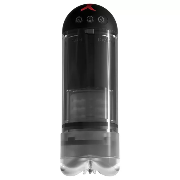 PDX Elite Extender Pro - masturbatore vaginale a suzione e vibrazione (nero)