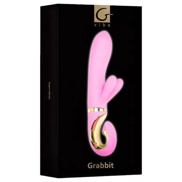 G-Vibe GRabbit - vibratore punto G ricaricabile 3 motori silicone rosa