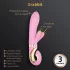 G-Vibe GRabbit - vibratore punto G ricaricabile 3 motori silicone rosa