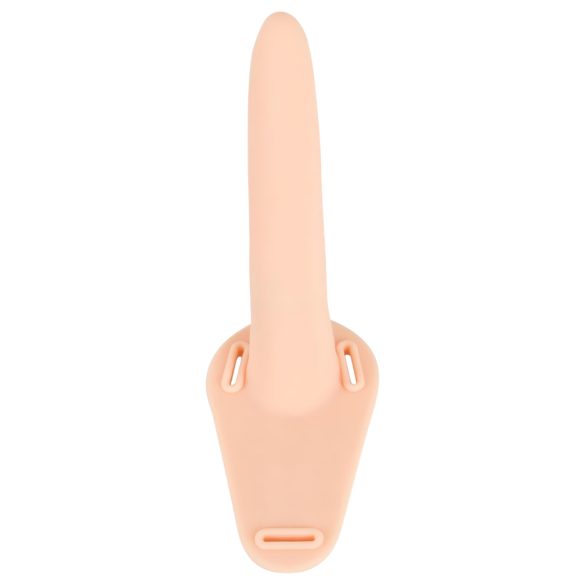 You2Toys - strap-on vibratore ricaricabile - dildo realistico color carne
