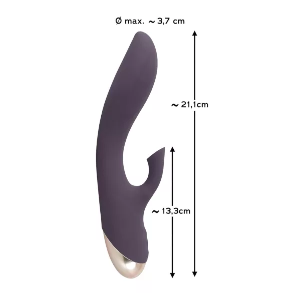 Javida - vibratore impermeabile con succhiaclitoride - silicone viola