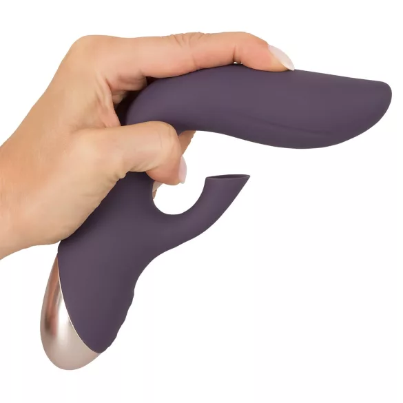 Javida - vibratore impermeabile con succhiaclitoride - silicone viola