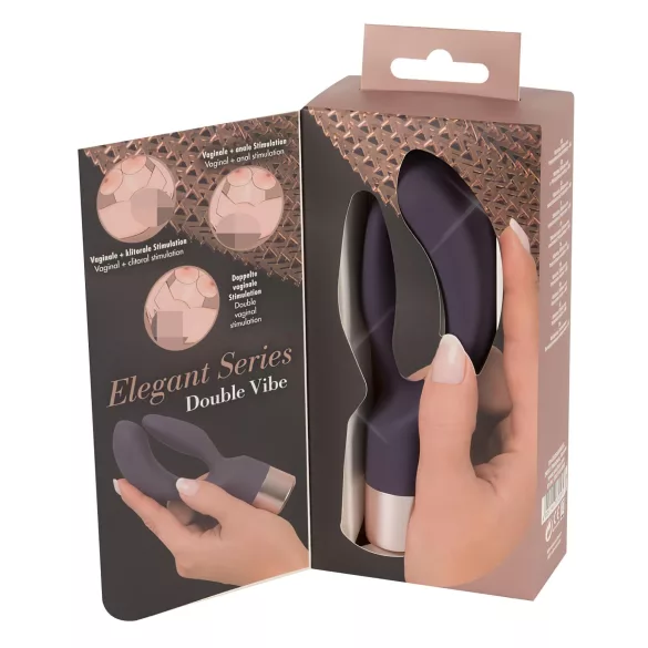 You2Toys Elegant Double - vibratore rabbit ricaricabile - silicone viola