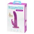 Happyrabbit - strap-on vibratore coniglio - silicone viola
