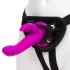 Happyrabbit - strap-on vibratore coniglio - silicone viola