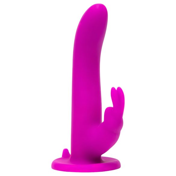 Happyrabbit - strap-on vibratore coniglio - silicone viola