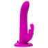 Happyrabbit - strap-on vibratore coniglio - silicone viola