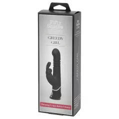 Fifty Shades of Grey - vibratore rabbit con spinta - nero