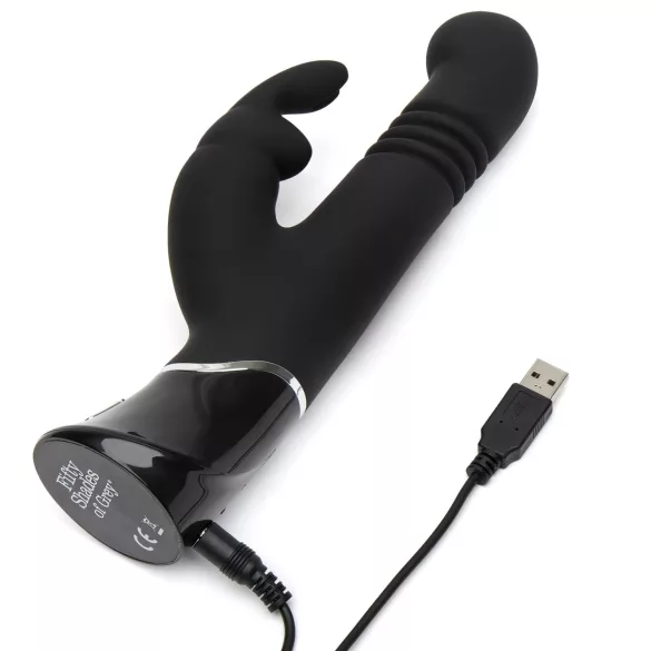 Fifty Shades of Grey - vibratore rabbit con spinta - nero