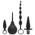 Fifty Shades of Grey - Set anale 4 in 1 - silicone nero