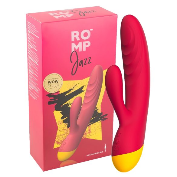 ROMP Jazz - Vibratore G-Punto con braccio clitorideo impermeabile (rosa)