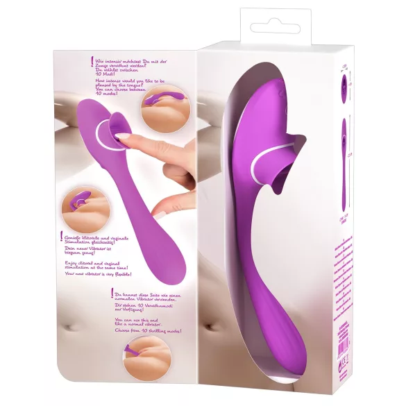 You2Toys - vibratore 2 in 1 ricaricabile - silicone viola