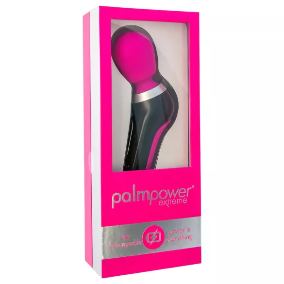 PalmPower Extreme Wand - vibratore massaggiante ricaricabile - rosa/nero