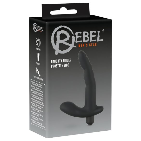 Rebel Naughty Finger - vibratore prostata - stimolatore punto P - nero