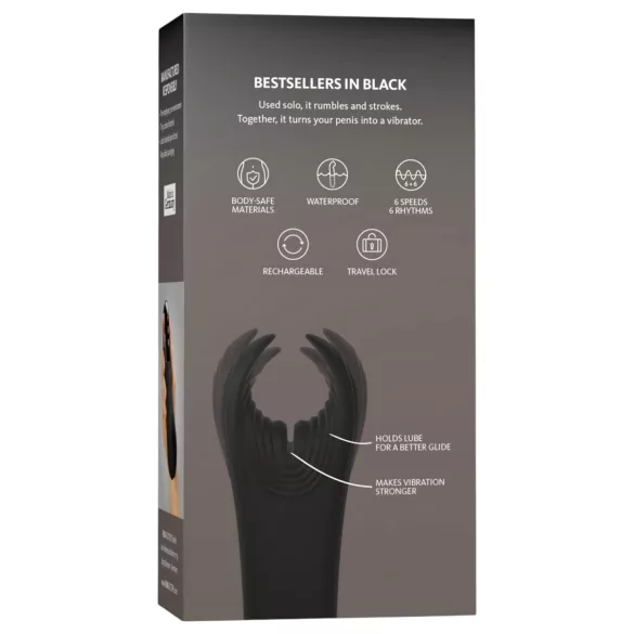 Fun Factory Manta - vibratore per il glande (nero)