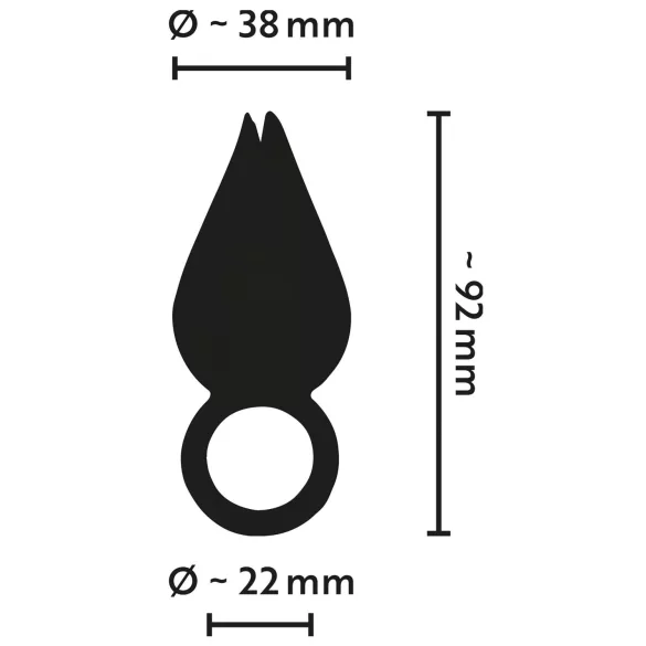 Belou - vibratore clitorideo ricaricabile impermeabile - nero