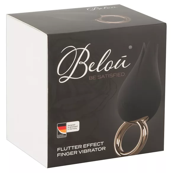 Belou - vibratore clitorideo ricaricabile impermeabile - nero