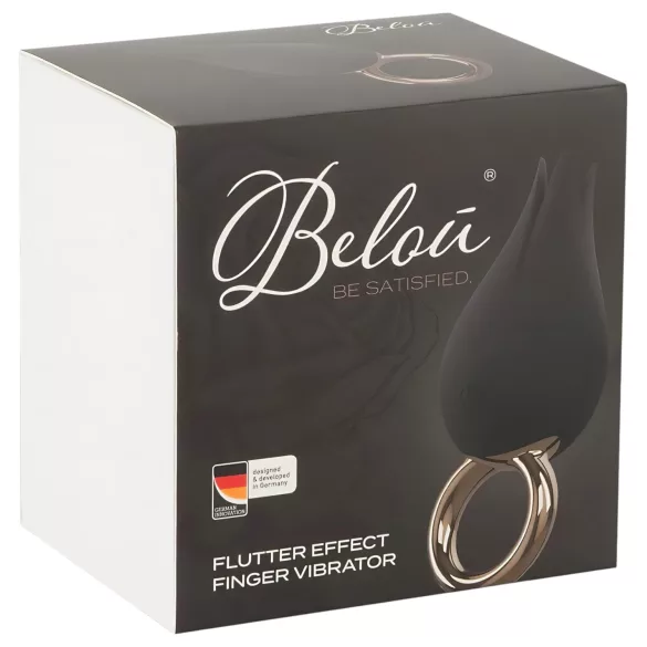 Belou - vibratore clitorideo ricaricabile impermeabile - nero