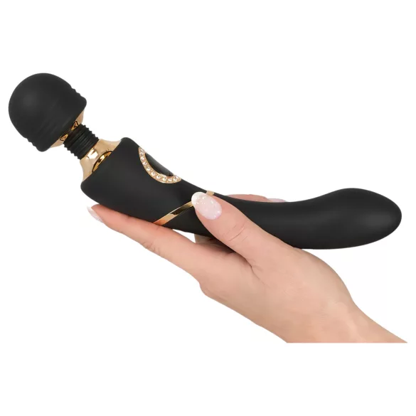 Cleopatra Wand - vibratore massaggiante ricaricabile impermeabile nero