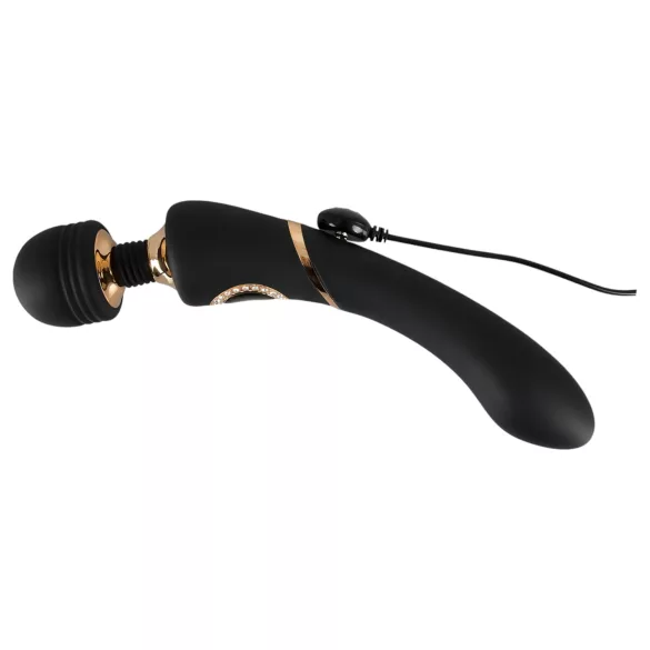 Cleopatra Wand - vibratore massaggiante ricaricabile impermeabile nero