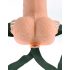 Fetish Strap-On 6 - dildo cavo con cinturino - vibrante - colore naturale