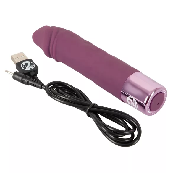 You2Toys Elegant Realistic - vibratore ricaricabile impermeabile (viola)