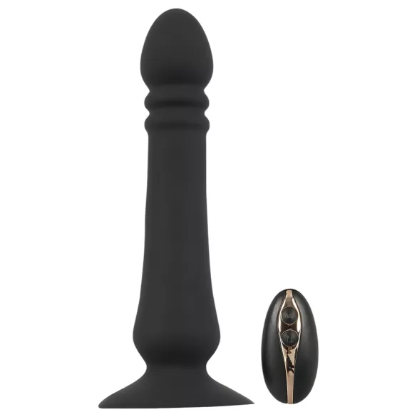 Black Velvets - vibratore anale ricaricabile a spinta (nero)