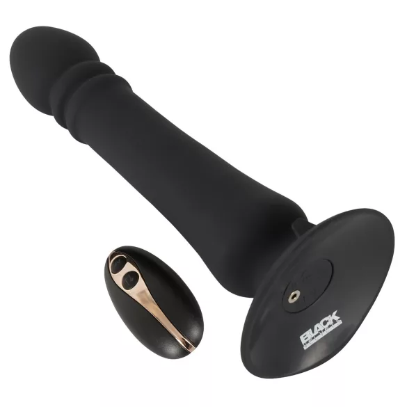 Black Velvets - vibratore anale ricaricabile a spinta (nero)