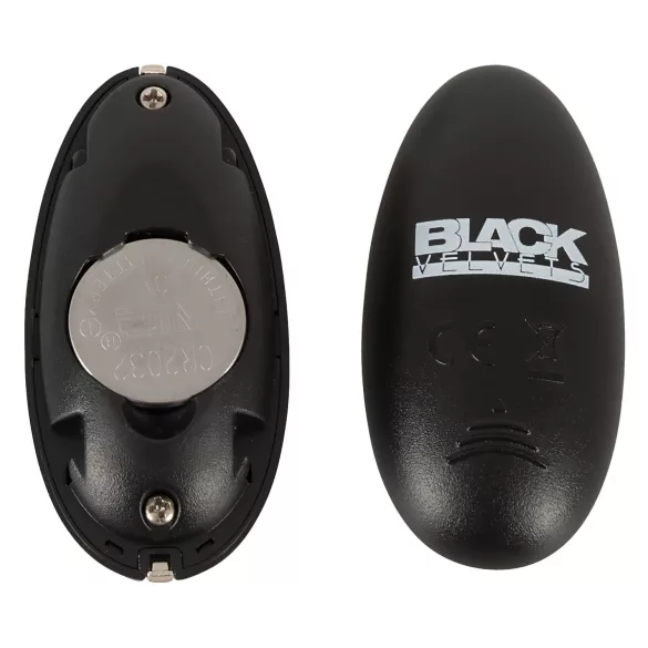 Black Velvets - vibratore anale ricaricabile a spinta (nero)