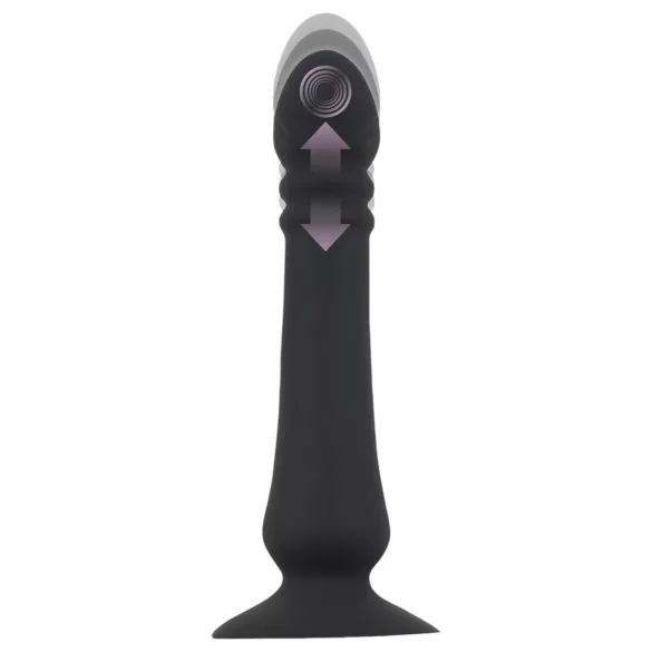 Black Velvets - vibratore anale ricaricabile a spinta (nero)