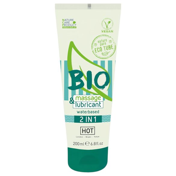 HOT Bio 2IN1 - gel lubrificante e massaggio a base d’acqua - 200ml