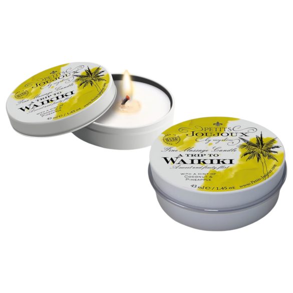 Petits Joujoux Waikiki - candela da massaggio cocco-ananas (43ml)