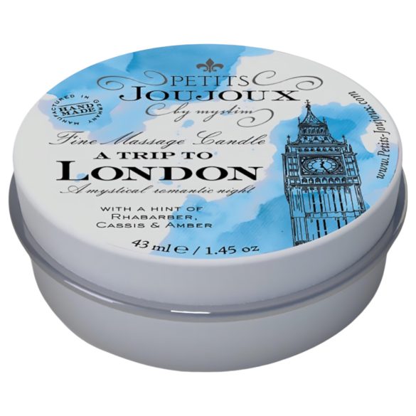 Petits Joujoux London - candela da massaggio - rabarbaro ambra - 43ml
