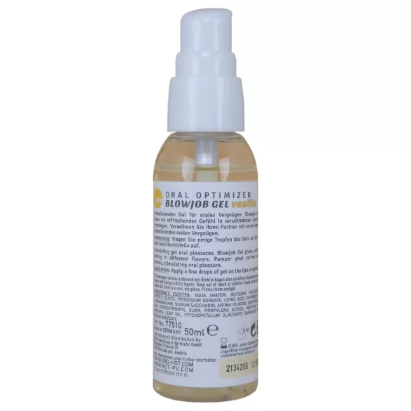 HOT - Gel per Fellatio - lubrificante orale - vaniglia (50 ml)