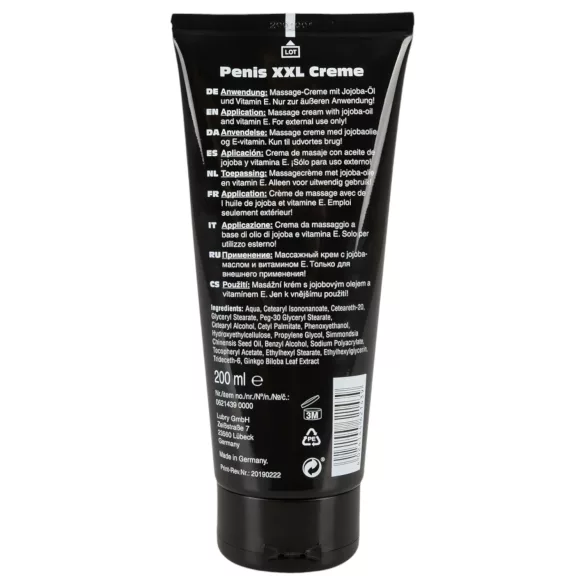 Pénisz XXL - crema intima uomo - 200ml