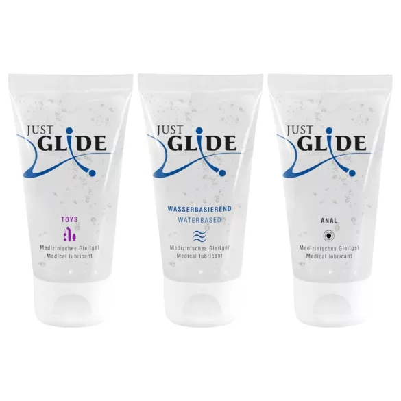 Just Glide - set lubrificanti intimi - 3x50ml