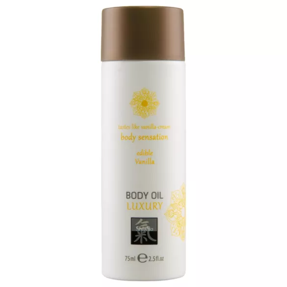 Shiatsu Luxury - olio da massaggio commestibile - vaniglia - 75ml
