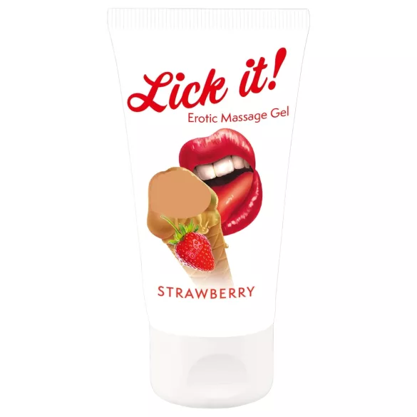 Lick it! - lubrificante commestibile 2in1 - gusto fragola 50ml