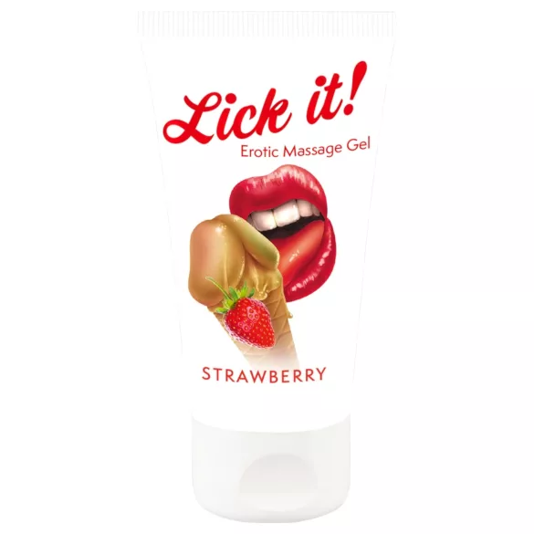 Lick it! - lubrificante commestibile 2in1 - gusto fragola 50ml