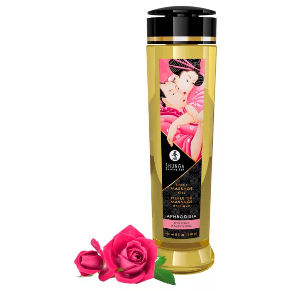 Shunga - olio da massaggio - rosa - 240ml