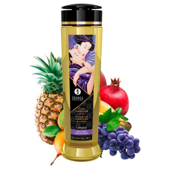 Shunga - olio da massaggio - frutti esotici - 240ml