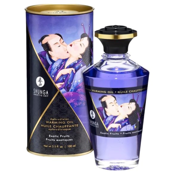 Shunga - olio massaggio riscaldante - frutti esotici - 100ml
