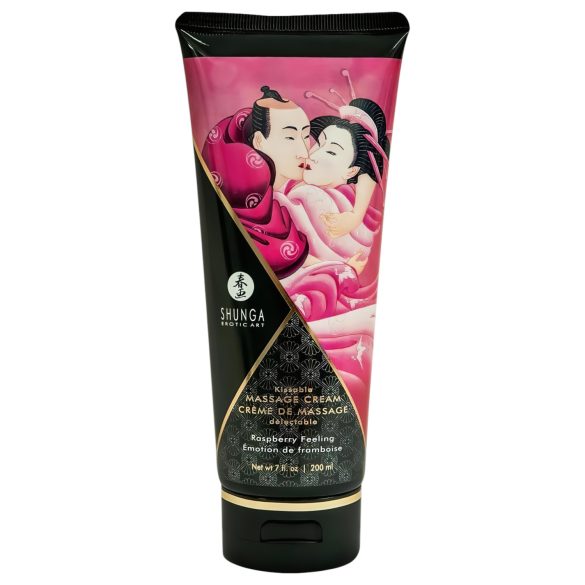 Shunga - crema massaggio stimolante - lampone - 200ml