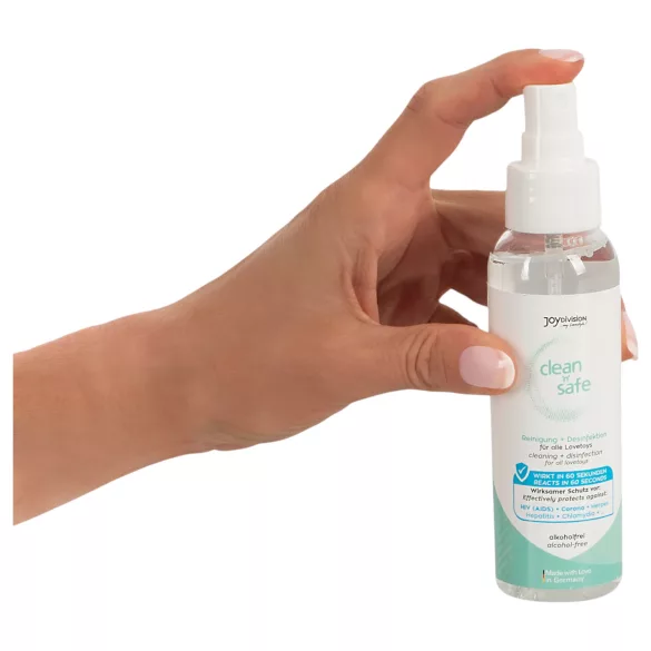 JoyDivision Clean Safe - spray disinfettante e detergente - 100ml