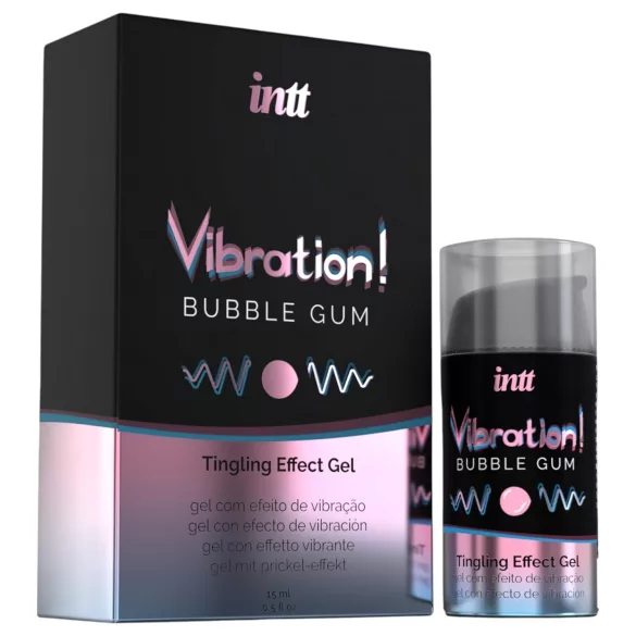 Intt - vibratore liquido stimolante - effetto vibrante - gomma da masticare