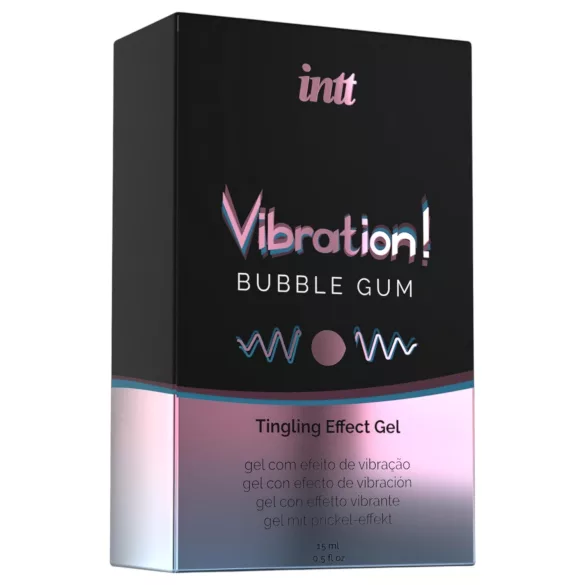 Intt - vibratore liquido stimolante - effetto vibrante - gomma da masticare
