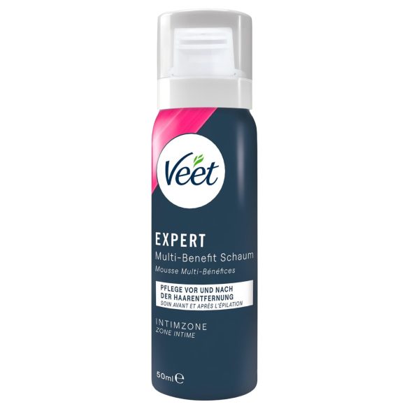Veet - crema depilatoria intima e mousse idratante per donne (2×50 ml)