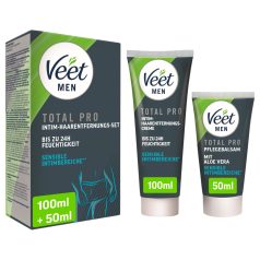   Veet - crema depilatoria intima e balsamo per uomo (100 ml + 50 ml)
