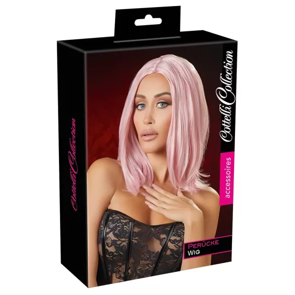 Cottelli - Parrucca bob media lunghezza - rosa