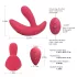 Cotoxo Saddle - vibratore prostatico con telecomando - rosso